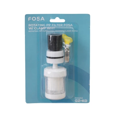 Gambar Fosa Filter Air Rotating Dengan Klem Plastik PP - Putih