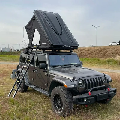 Gambar Montec Tenda Atap Mobil Dengan Matras & Tangga - Hitam