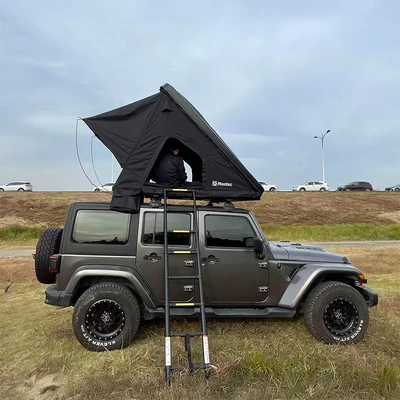 Gambar Montec Tenda Atap Mobil Dengan Matras & Tangga - Hitam