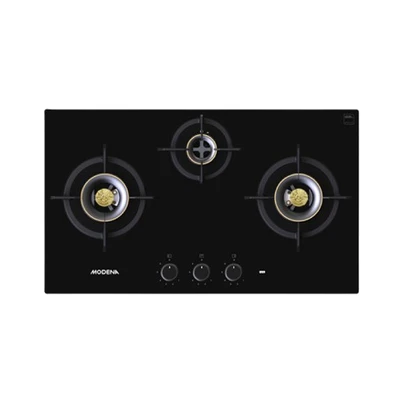 Gambar Modena Kompor Tanam 3 Tungku  80 cm BH 1735 BDBK - Hitam