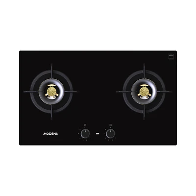 Gambar Modena Kompor Tanam 2 Tungku 80 cm BH 1725 CBBK - Hitam