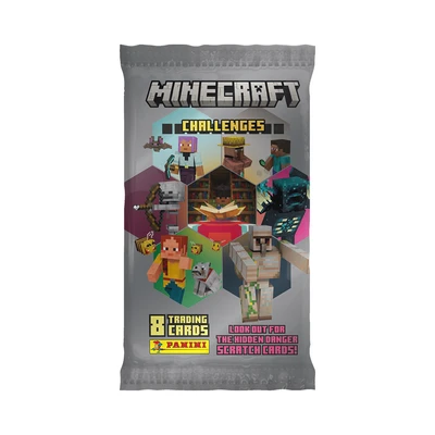 Gambar Panini Kartu Minecraft Challenges Booster Set 8 Pcs Random