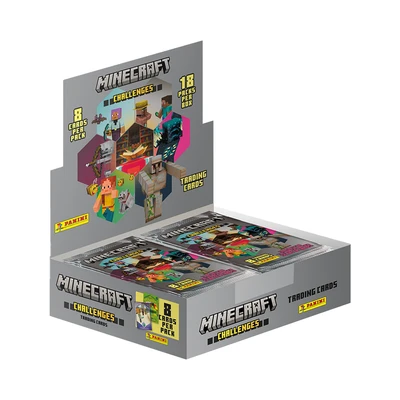 Gambar Panini Kartu Minecraft Challenges Booster Set 8 Pcs Random