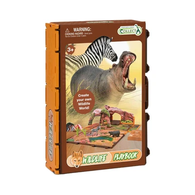 Gambar Collecta Playset Playbook Wild Life - Cokelat