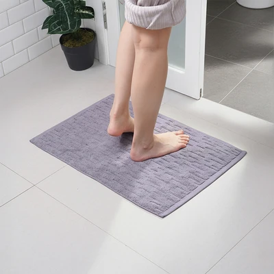 Gambar Informa Luna Keset Kamar Mandi Linen 40x60 cm - Abu-abu