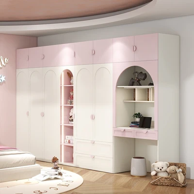 Gambar Informa Kaia Lemari Pakaian Anak 2 Pintu Dengan Laci - Pink