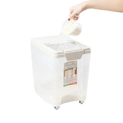 Gambar Culinart Tempat Beras Plastik 10.4 kg - Cokelat Muda