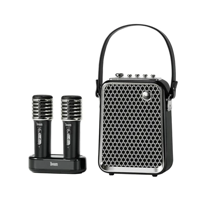 Gambar Divoom Songbird-HQ2 Set Speaker Karaoke - Hitam