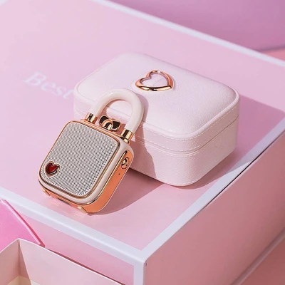 Gambar Divoom Lovelock Speaker Bluetooth Portable - Pink