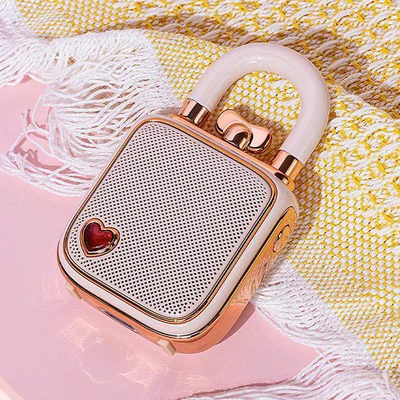 Gambar Divoom Lovelock Speaker Bluetooth Portable - Pink