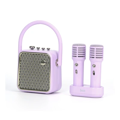 Gambar Divoom Songbird-SE Speaker Karaoke Bluetooth Dengan 2 Microphone - Ungu