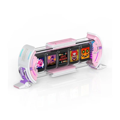 Gambar Divoom Times Gate Jam Meja Digital - Pink