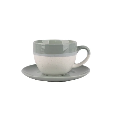 Gambar Delicia Danube Cangkir Dengan Saucer Keramik Bone China 230 ml Set 4 pcs - Mix