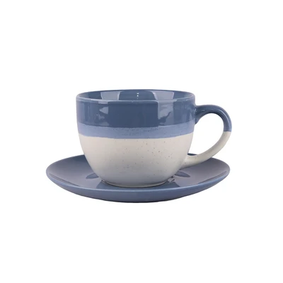 Gambar Delicia Danube Cangkir Dengan Saucer Keramik Bone China 230 ml Set 4 pcs - Mix