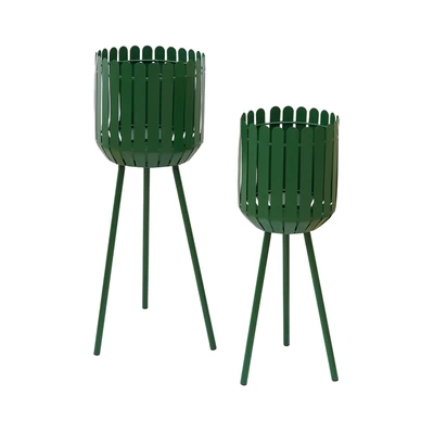 Gambar Informa Pot Tanaman Dengan Stand  25x71 cm Set 2 pcs - Hijau