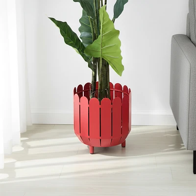Gambar Informa Pot Tanaman Metal 25x25 cm Set 2 pcs - Merah