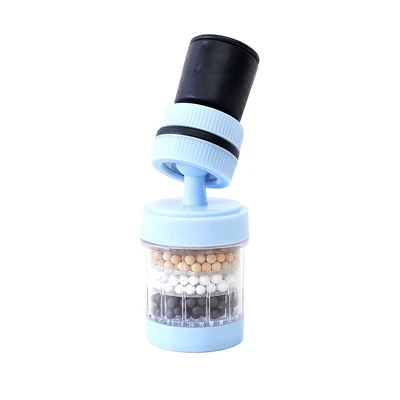 Gambar Fosa Filter Keran Air Carbon Rotating Dengan Klem - Biru
