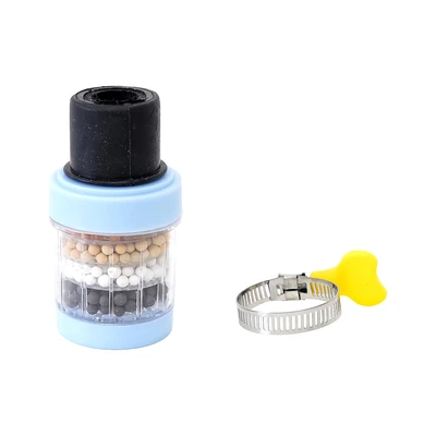 Gambar Fosa Filter Keran Air Carbon Dengan Klem - Biru