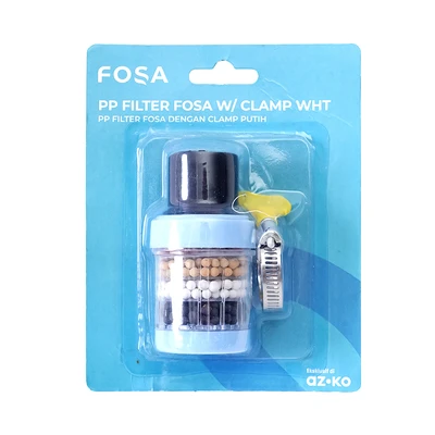Gambar Fosa Filter Keran Air Carbon Dengan Klem - Biru