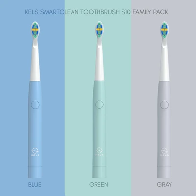 Gambar Kels Sikat Gigi Elektrik Smartclean S10 Family Pack Set 3 pcs - Mix