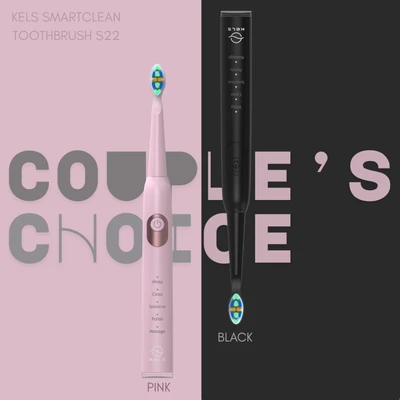 Gambar Kels Sikat Gigi Elektrik Smartclean S22 Couple Choice Set 2 pcs - Mix