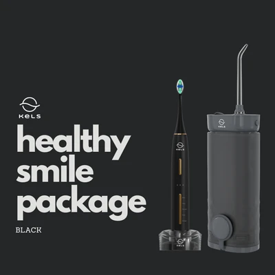 Gambar Kels Sikat Gigi Elektrik & Water Flosser Healthy Smile Package Set 2 pcs - Mix