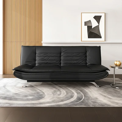Gambar Informa Faith-2 Sofa Bed Kulit 2 Seater - Hitam