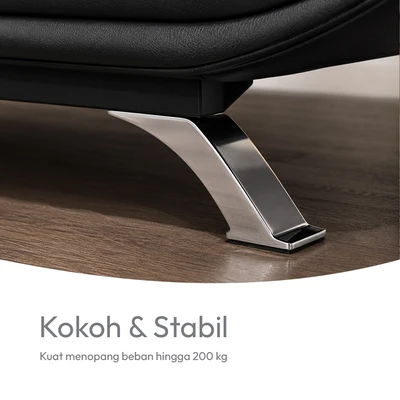 Gambar Informa Faith-2 Sofa Bed Kulit 2 Seater - Hitam