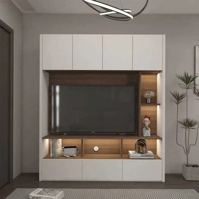 Gambar Informa Iora II Lemari TV Entertainment Walnut - Putih