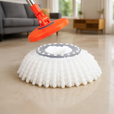Gambar Proclean Refill Kain Pel Microfiber Spin Mop - Putih