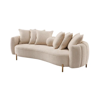 Gambar Informa Pearl Sofa Fabric 4 Seater - Krem Beige