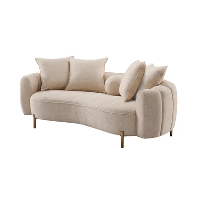 Gambar Informa Pearl Sofa Fabric 3 Seater - Krem Beige