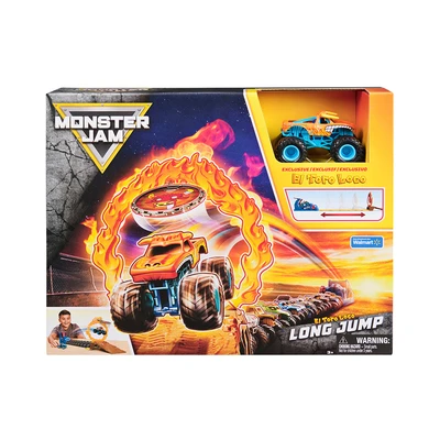 Gambar Monster Jam Playset El Toro Loco Long Jump - Biru/oranye