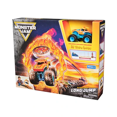 Gambar Monster Jam Playset El Toro Loco Long Jump - Biru/oranye