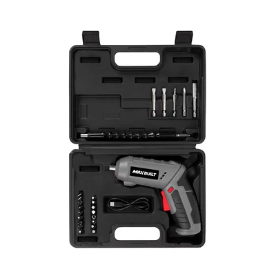 Gambar Maxbuilt Obeng Cordless 3.6V Set 26 Pcs - Abu-abu