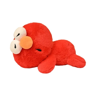 Gambar Reese Boneka Plush Elmo Lying - Merah