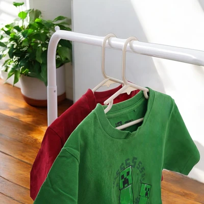 Gambar Stora Hanger Baju Anak Plastik 30 cm Set 5 pcs - Putih Ivory