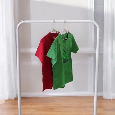 Gambar Stora Hanger Baju Anak Plastik 30 cm Set 5 pcs - Putih Ivory