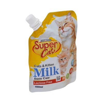 Gambar Super Cat Best In Show 150 ml Susu Kucing Adult & Kitten Lactose Free