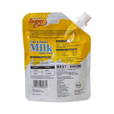 Gambar Super Cat Best In Show 150 ml Susu Kucing Adult & Kitten Lactose Free
