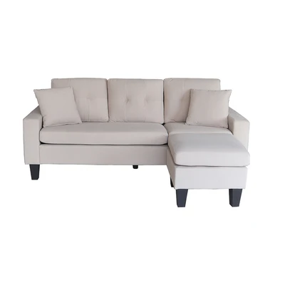 Gambar Informa Elio Sofa Corner Fabric - Krem