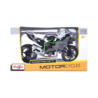 Gambar Top Gear Maisto Diecast Kawasaki Ninja H2 R 1:12 - Hitam