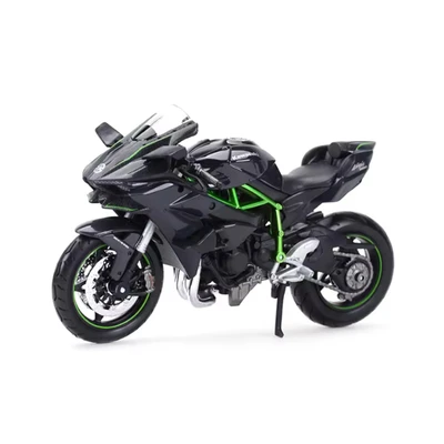 Gambar Top Gear Maisto Diecast Kawasaki Ninja H2 R 1:12 - Hitam