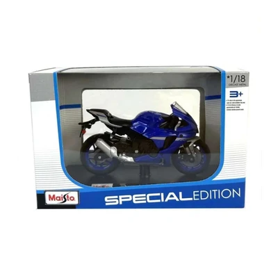Gambar Top Gear Maisto Diecast Yamaha Yzfr1 2021 1:18 - Biru