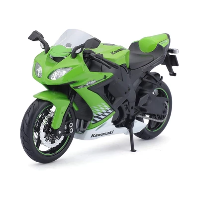 Gambar Top Gear Maisto Diecast Kawasaki Ninja Zx 10r 1:12 - Hijau