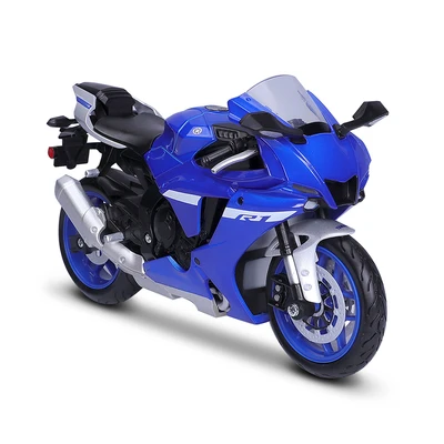 Gambar Top Gear Maisto Diecast Yamaha Yzfr1 2021 1:12 - Biru