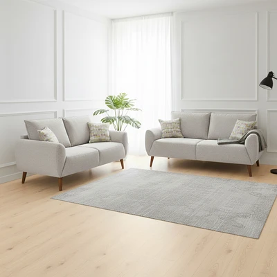 Gambar Informa Calista Set Sofa Fabric 2 & 3 Seater - Cokelat Muda