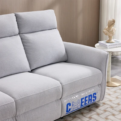 Gambar Cheers Michigan Sofa Recliner Fabric 2 Seater - Abu-Abu