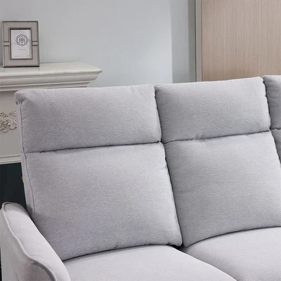 Gambar Cheers Michigan Sofa Recliner Fabric 2 Seater - Abu-Abu