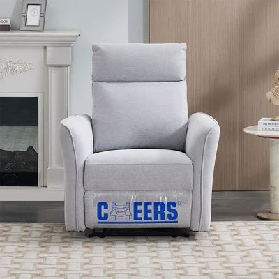 Gambar Cheers Michigan Sofa Recliner Fabric 1 Seater - Abu-Abu